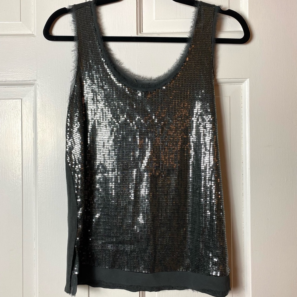 Zara Sequin Tank Top Size S